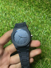 Black aura watch in fiber for men's(premium quality)